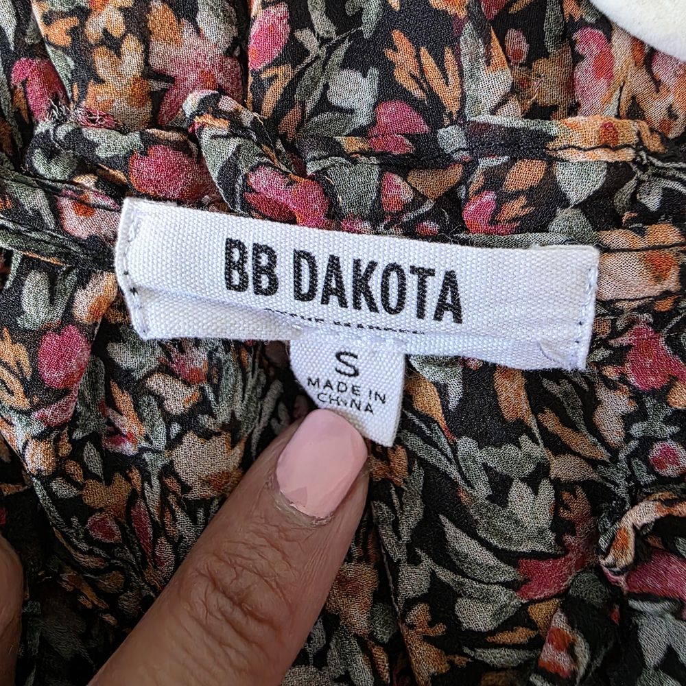 BB Dakota Multicolor Ruffle Midi Dress - Picture 3 of 4